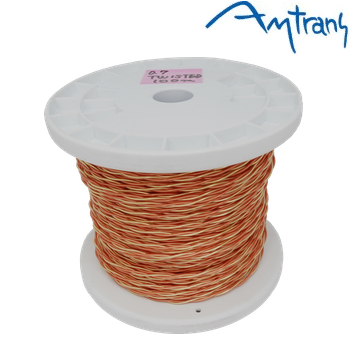 Amtrans OFC gold plated TWISTED pair, 0.7mm dia, with sleeving Amtrans OFC gold plated TWISTED pair, 0.7mm dia, with sleeving