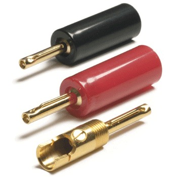 Gold plated 4mm large banana plug, solder bucket & screw fix Gold plated 4mm large banana plug, solder bucket & screw fix