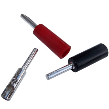 Silver plated 4mm Banana plug, solder bucket & screw fix Silver plated 4mm Banana plug, solder bucket & screw fix