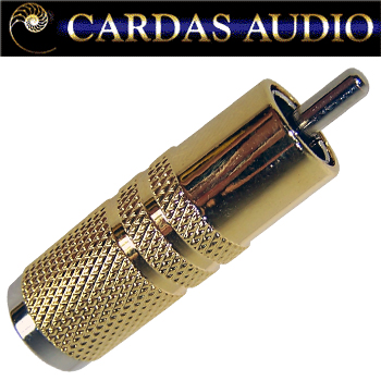 Cardas GRMO RCA plug, rhodium over silver plate Cardas GRMO RCA plug, rhodium over silver plate