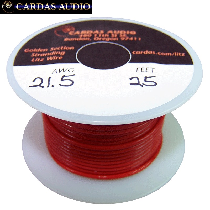 Cardas 21.5 AWG (0.85mm dia.) Litz Copper multistrand wire Hifi