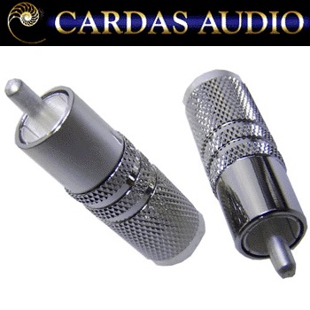 Cardas SLVR male RCA plug, silver plated (1 off) Cardas SLVR male RCA plug, silver plated (1 off)