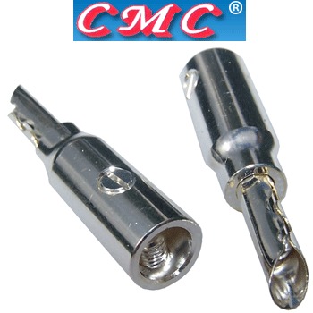 CMC-0658AG, silver plated 4mm banana plug CMC-0658AG, silver plated 4mm banana plug