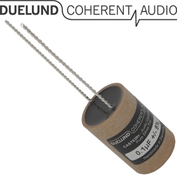 CASTDCAG-011: 0.1uF 630Vdc Duelund CAST DC Silver Capacitor CASTDCAG-011: 0.1uF 630Vdc Duelund CAST DC Silver Capacitor