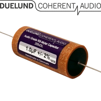 RSM-020: 1uF 200Vdc Duelund RS Mylar Capacitors RSM-020: 1uF 200Vdc Duelund RS Mylar Capacitors