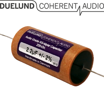 RSM-030: 2.2uF 200Vdc Duelund RS Mylar Capacitors RSM-030: 2.2uF 200Vdc Duelund RS Mylar Capacitors