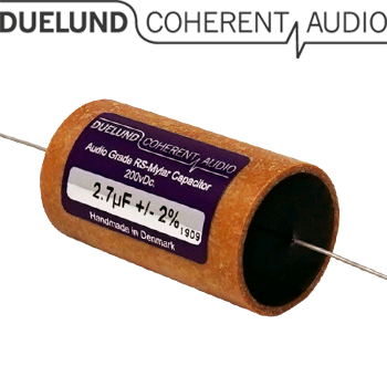 RSM-040: 2.7uF 200Vdc Duelund RS Mylar Capacitors RSM-040: 2.7uF 200Vdc Duelund RS Mylar Capacitors