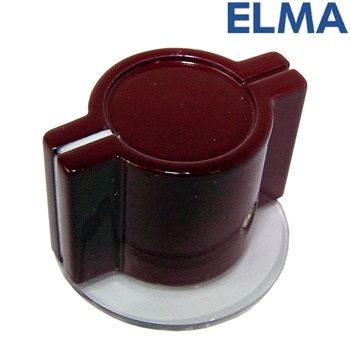 Elma - Marconi Classic British wing knob with skirt - BURGUNDY Elma - Marconi Classic British wing knob with skirt - BURGUNDY