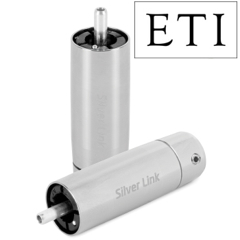 ETI Research Silver Link RCA Plug (pk of 4) ETI Research Silver Link RCA Plug (pk of 4)