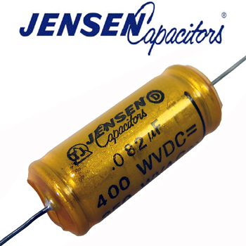 0.082uf 400VDC Jensen Aluminium Foil PIO Capacitor - New Old Stock Batch E62 0.082uf 400VDC Jensen Aluminium Foil PIO Capacitor - New Old Stock Batch E62