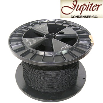 Jupiter AWG 26, Pure Silver in black silk insulated wire (0.405mm) Jupiter AWG 26, Pure Silver in black silk insulated wire (0.405mm)
