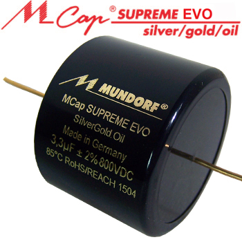 Mundorf MCap Supreme EVO Capacitors Mundorf MCap Supreme EVO Capacitors