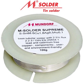 Mundorf 9.5% silver solder supreme 5m length Mundorf 9.5% silver solder supreme 5m length
