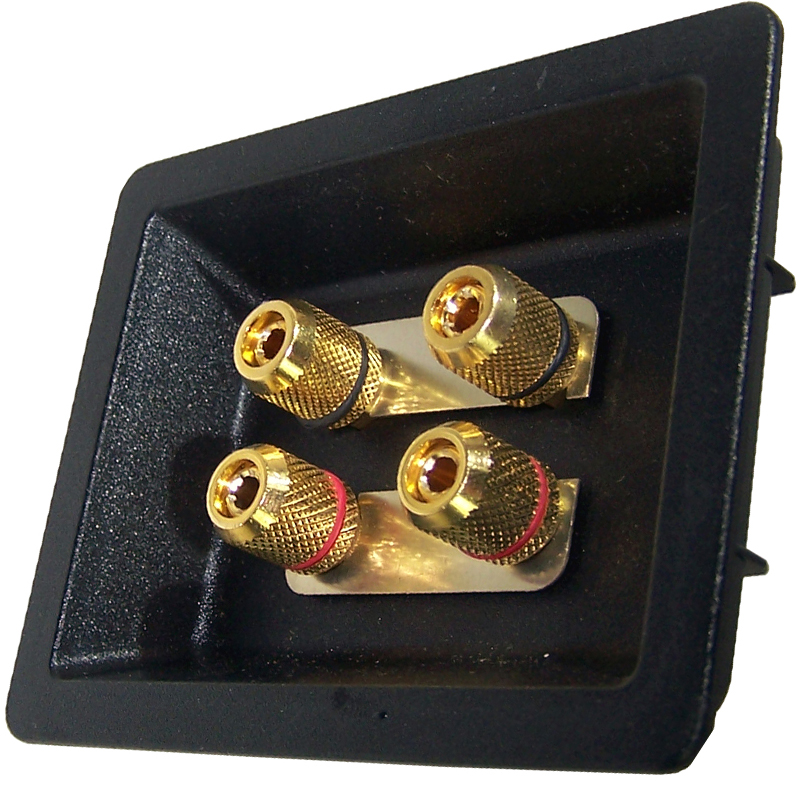 Speaker Cup, Gold Plated Bi Wire Terminals Hifi Collective