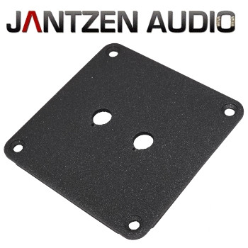 012-0101 Jantzen Binding post plate, black powder coat, 2 holes 012-0101 Jantzen Binding post plate, black powder coat, 2 holes