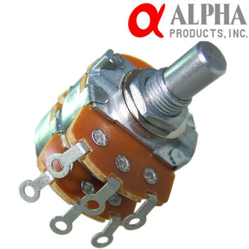 Alpha 24mm Solid Shaft Stereo Potentiometers Alpha 24mm Solid Shaft Stereo Potentiometers