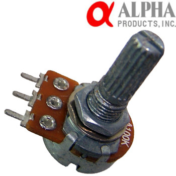Alpha 16mm Long Split Shaft Potentiometers Alpha 16mm Long Split Shaft Potentiometers