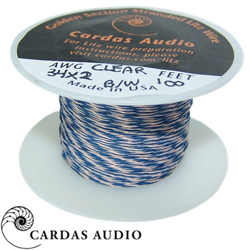 34 AWG Cardas Clear Tonearm Wire - x2 conductor braid 34 AWG Cardas Clear Tonearm Wire - x2 conductor braid