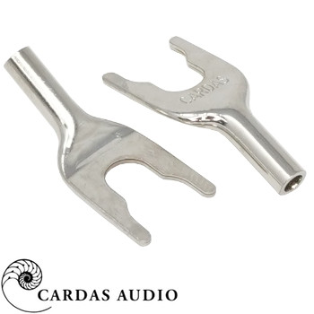 Cardas CCSR 10AWG Copper Crimping Spade, Rhodium over Silver Plated (1 off) Cardas CCSR 10AWG Copper Crimping Spade, Rhodium over Silver Plated (1 off)