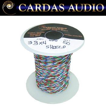 CARDAS 4 x 33 AWG Tonearm wire WITHOUT shield (50cm) CARDAS 4 x 33 AWG Tonearm wire WITHOUT shield (50cm)