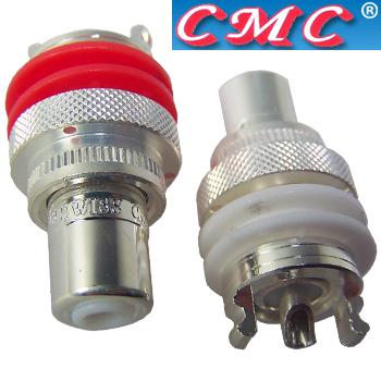 CMC-805-CU-AG double silver plate RCA sockets CMC-805-CU-AG double silver plate RCA sockets