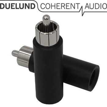 Duelund RCA Paper Plug, Rhodium Plated Duelund RCA Paper Plug, Rhodium Plated