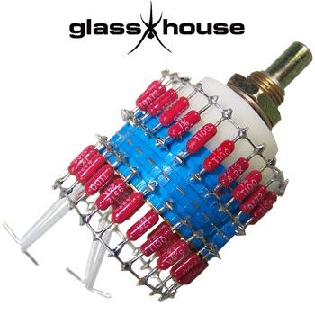 Glasshouse Stepped Attenuator, 0.25W PRP metal film resistor, Shunt version Glasshouse Stepped Attenuator, 0.25W PRP metal film resistor, Shunt version