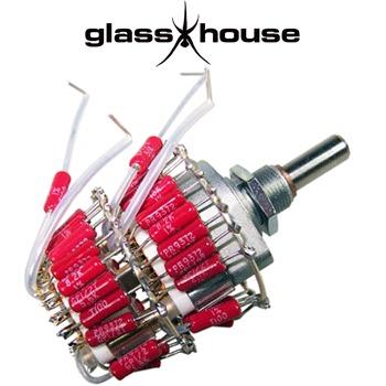 Glasshouse Stepped Attenuator, 0.5W PRP metal film resistor, Shunt version Glasshouse Stepped Attenuator, 0.5W PRP metal film resistor, Shunt version