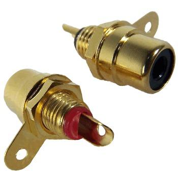 Gold Plated Uninsulated RCA Socket Gold Plated Uninsulated RCA Socket