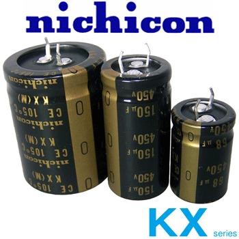 Nichicon KX electrolytic capacitors Nichicon KX electrolytic capacitors