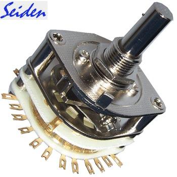 Seiden 2 pole 6 way selector switch, No.32006, 32NEG Seiden 2 pole 6 way selector switch, No.32006, 32NEG