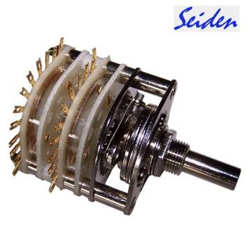 Seiden 4 pole 6 way selector switch, No.32012, 32NEG Seiden 4 pole 6 way selector switch, No.32012, 32NEG
