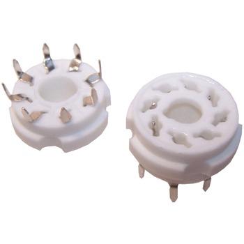 Octal ceramic PCB mount nickel plated Octal ceramic PCB mount nickel plated