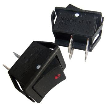 Mains on-off rocker switch DPST Neon indicator Mains on-off rocker switch DPST Neon indicator