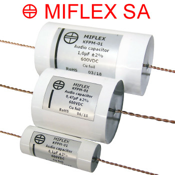 Miflex KFPM-01 Copper Foil Polypropylene Film Capacitors Miflex KFPM-01 Copper Foil Polypropylene Film Capacitors