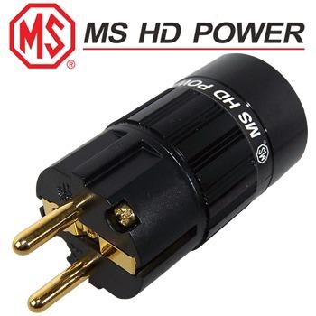 MS HD Power Schuko (EU) mains plug, Gold plated MS HD Power Schuko (EU) mains plug, Gold plated