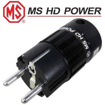 MS HD Power Schuko (EU) mains plug, Silver plated MS HD Power Schuko (EU) mains plug, Silver plated