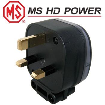 MS HD Power MS328 13A UK mains plug, unplated MS HD Power MS328 13A UK mains plug, unplated