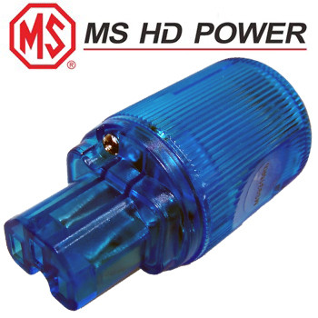 MS HD Power MS9315Rh Blue IEC Plug, Cryo`ed, Rhodium Plated MS HD Power MS9315Rh Blue IEC Plug, Cryo`ed, Rhodium Plated