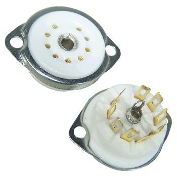 Ceramic chassis mount, gold plated - SK9CC22-G-N Ceramic chassis mount, gold plated - SK9CC22-G-N