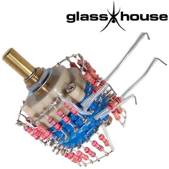 Glasshouse Stepped Attenuator, 0.25W Takman Carbon resistor Glasshouse Stepped Attenuator, 0.25W Takman Carbon resistor