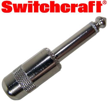 Switchcraft 1/4 inch Jack Plug Mono Short Body Switchcraft 1/4 inch Jack Plug Mono Short Body