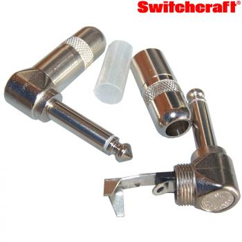 Close up of Switchcraft 1/4 inch Right Angle Jack Plug Mono Close up of Switchcraft 1/4 inch Right Angle Jack Plug Mono
