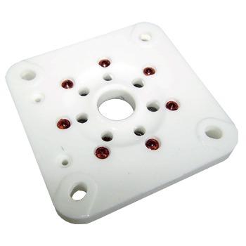 Square Ceramic UX7, 7 pin, Chassis mount base Square Ceramic UX7, 7 pin, Chassis mount base