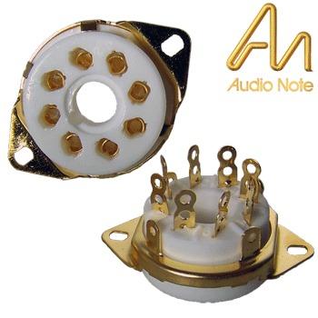 Audio Note octal, gold plated chassis mount base (VBASE165) Audio Note octal, gold plated chassis mount base (VBASE165)