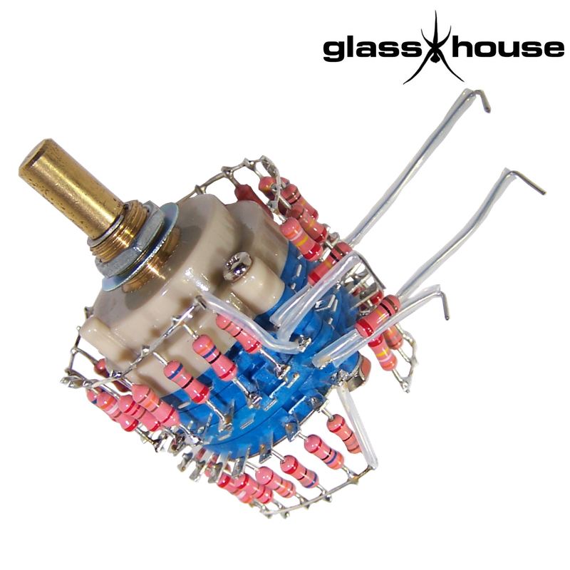 Glasshouse Stepped Attenuator, 0.25W Takman Carbon resistor, Shunt