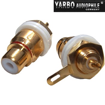 Yarbo Gold plated RCA socket (pair) Yarbo Gold plated RCA socket (pair)